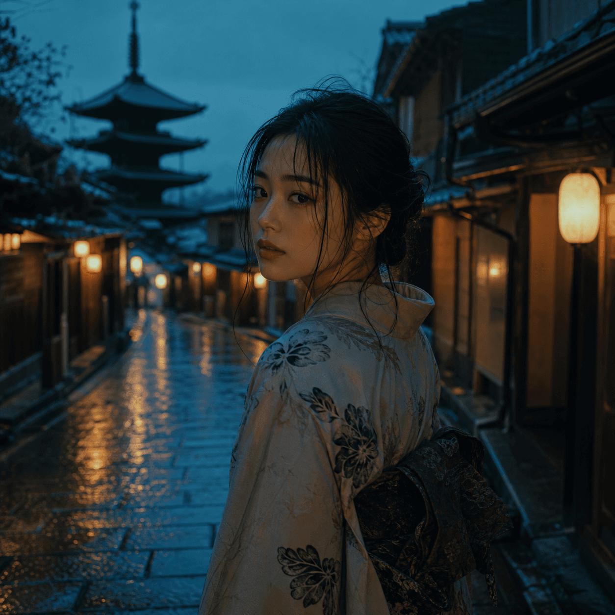 京都雨巷 · 胶片人像